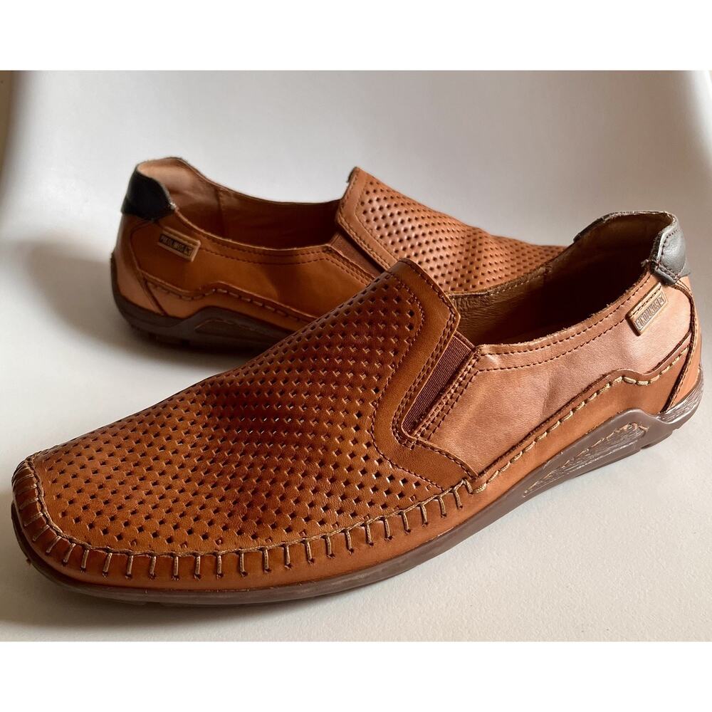 Pikolinos Azores 06H-3126 Driving Shoe Men EU 42 US 9-9.5 Brandy Leather